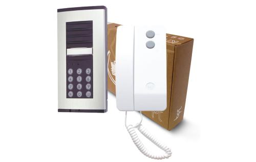 The BPT Hardwire One Way Audio Entry Phone System with Built-in Keypad