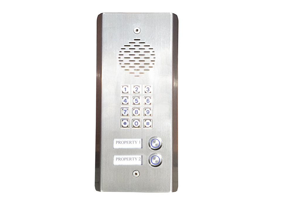 2 Button GSM Intercom with Back-lit Keypad 4G