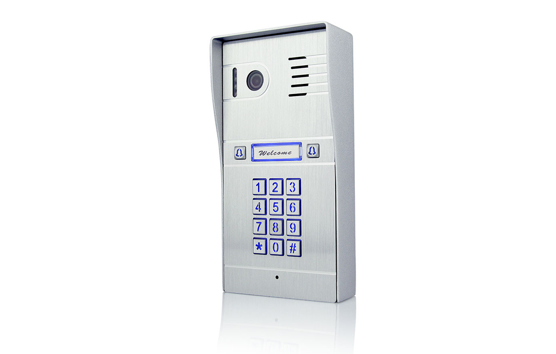 2 Button Door Station With Built-in Keypad