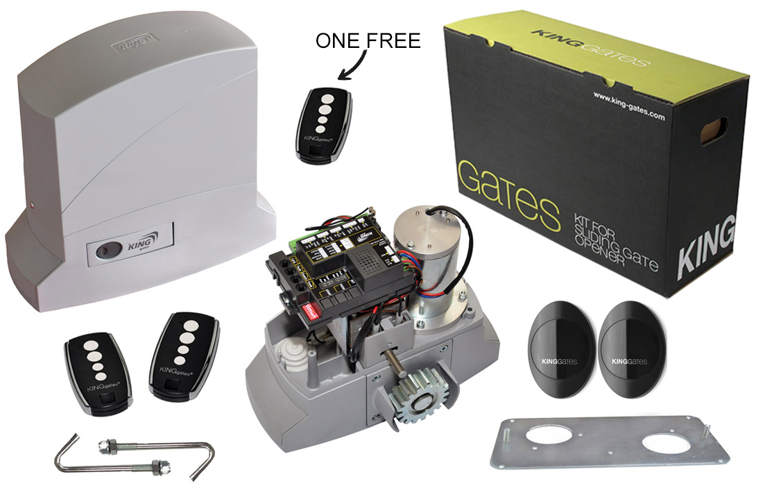 King Gates Dynamos 400 Sliding Gate Kit Offer (For gates up to 400 Kg)
