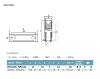 Sliding gate surface mount wheel for 20mm floor track (100mm Diameter - 350Kg Per Wheel)